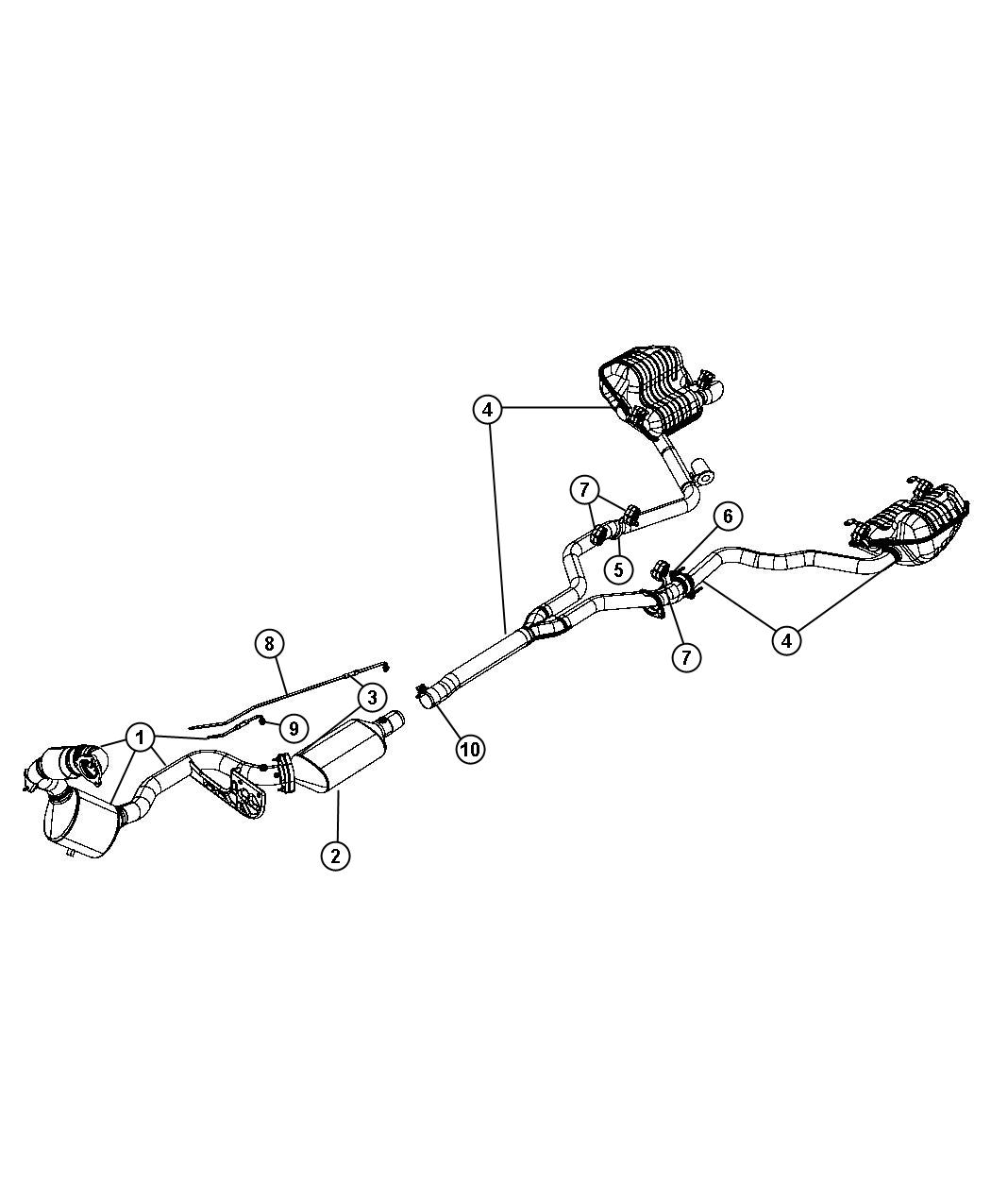 Diagram Exhaust System. for your 2005 Dodge SPRINTER   