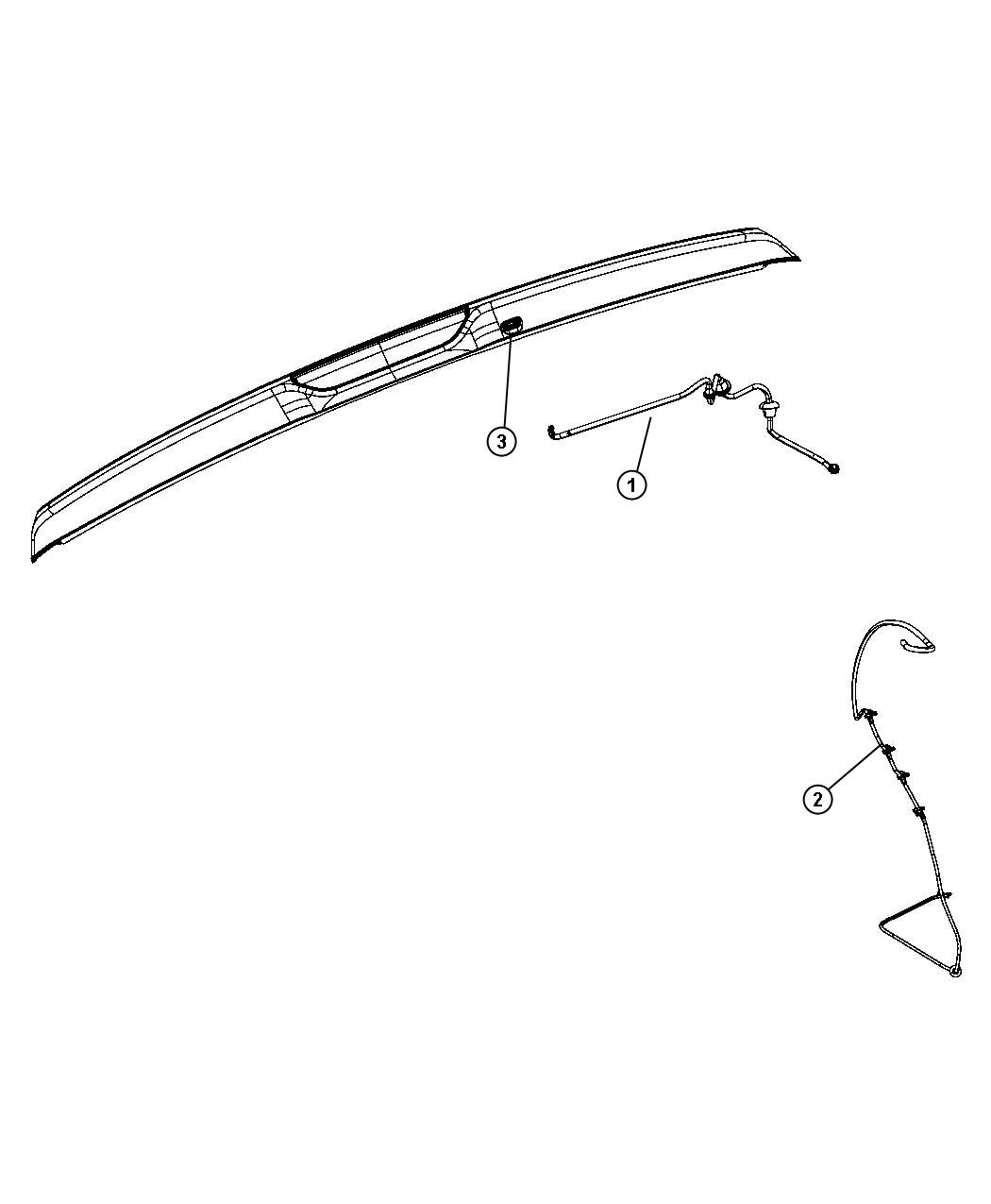 Diagram Rear Washer System. for your 2004 Dodge Grand Caravan   