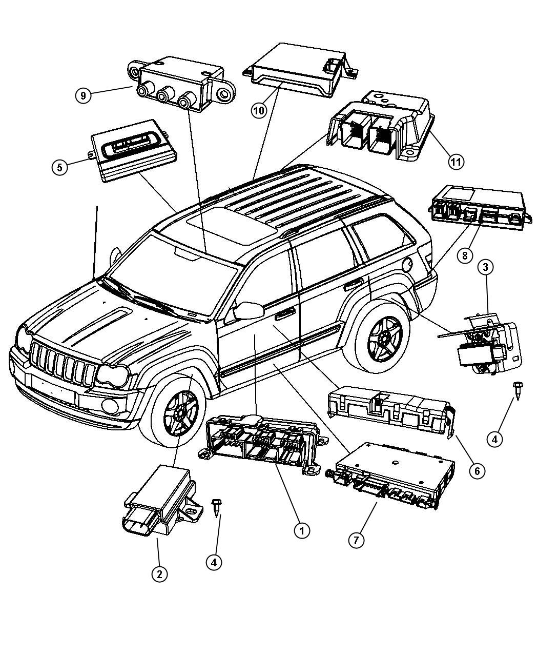 Diagram Modules Body. for your Chrysler 200  