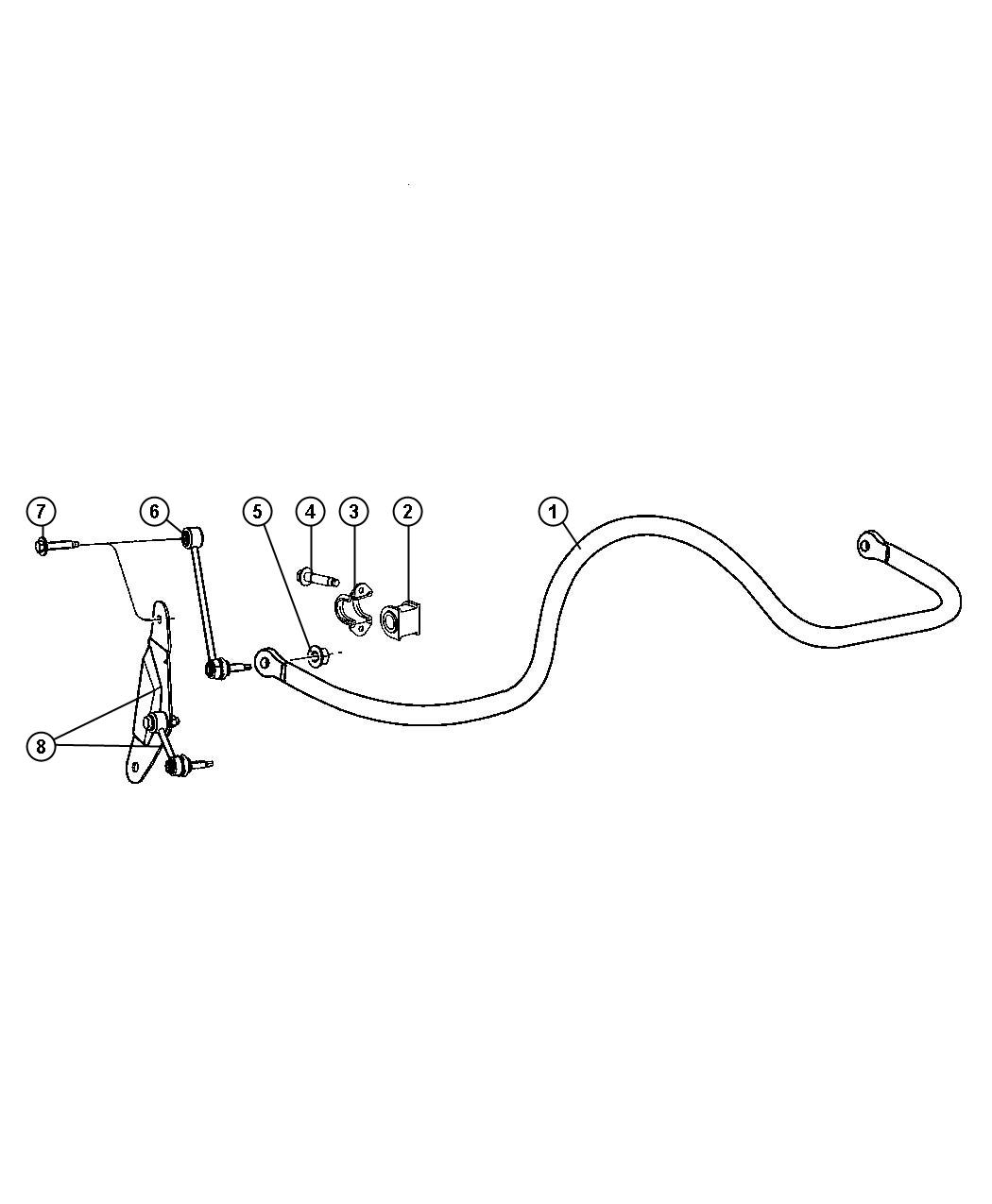 Stabilizer Bar, Rear. Diagram