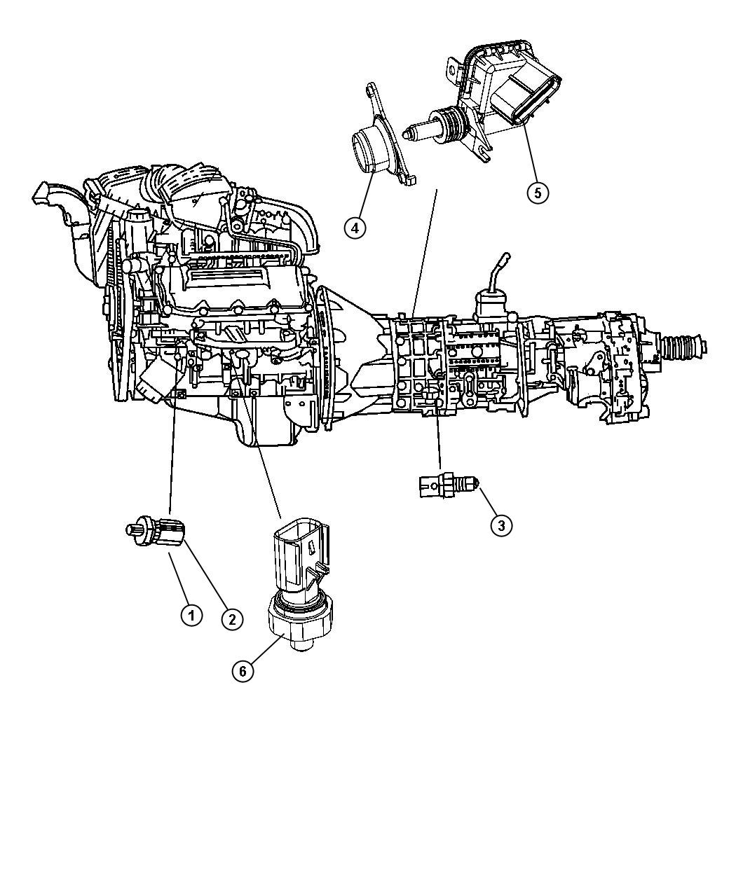 Diagram Switches Powertrain. for your Dodge