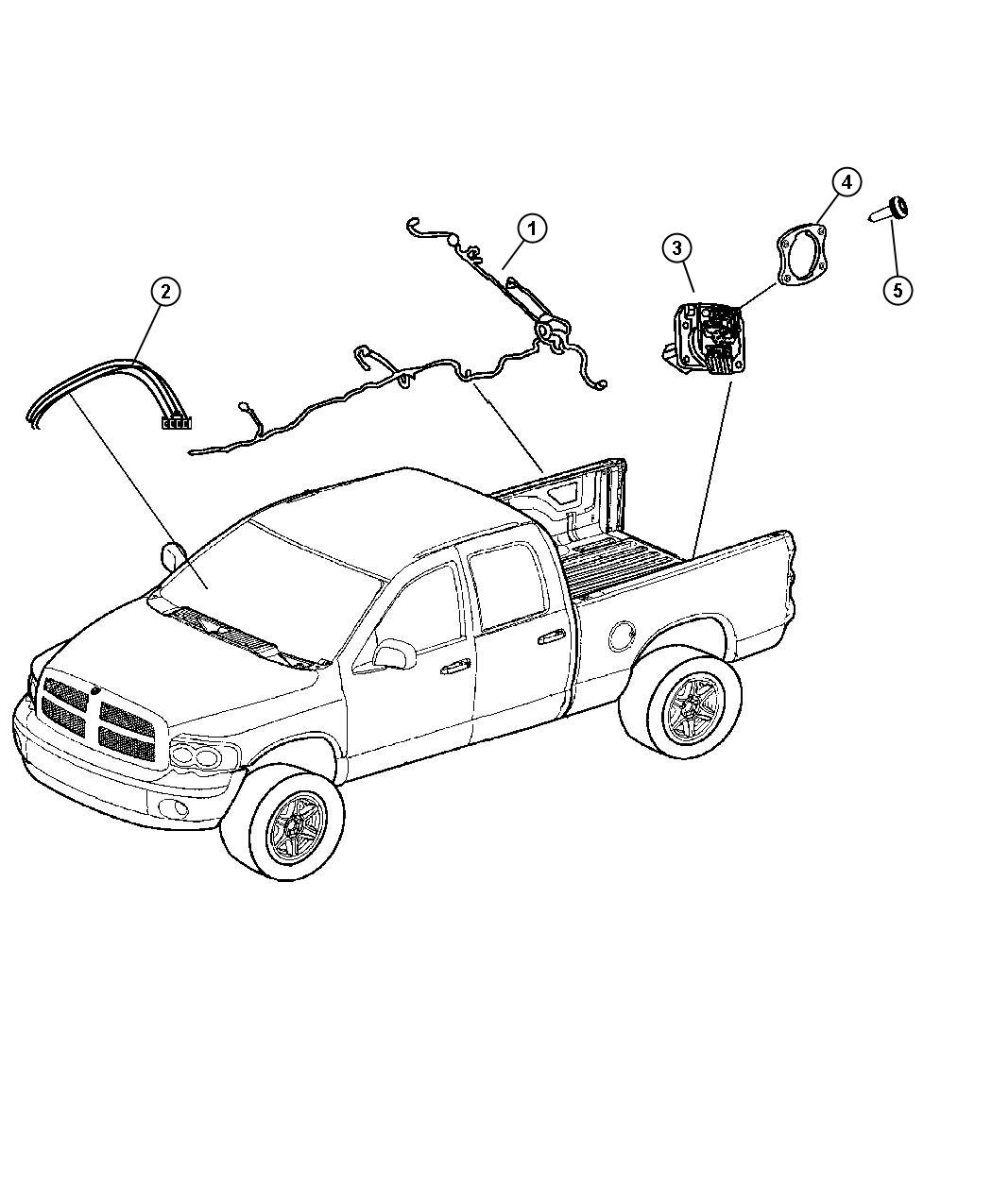 Diagram Wiring Chassis and Underbody. for your Dodge Ram 1500  