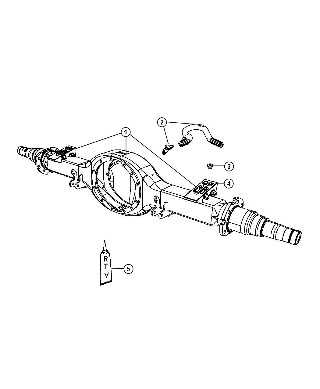 Diagram Housing and Vent,Rear Axle. for your 2008 Dodge Ram 5500   