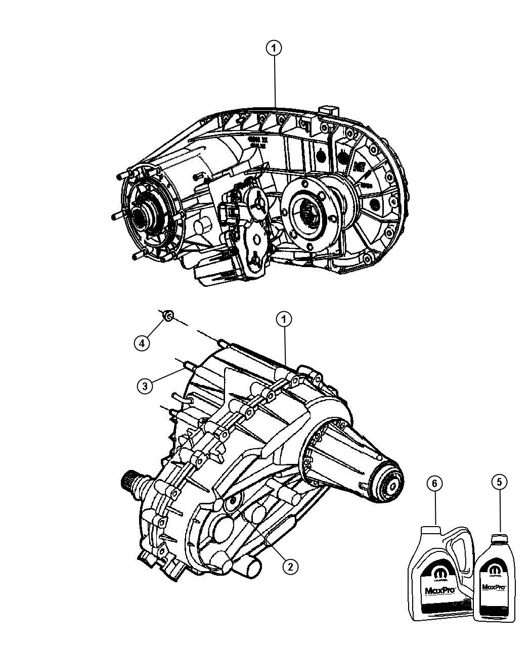 Diagram Transfer Case Assembly And Identification NVG 273 [Elec Shift-on-the-Fly Transfer Case]. for your Dodge Ram 5500  