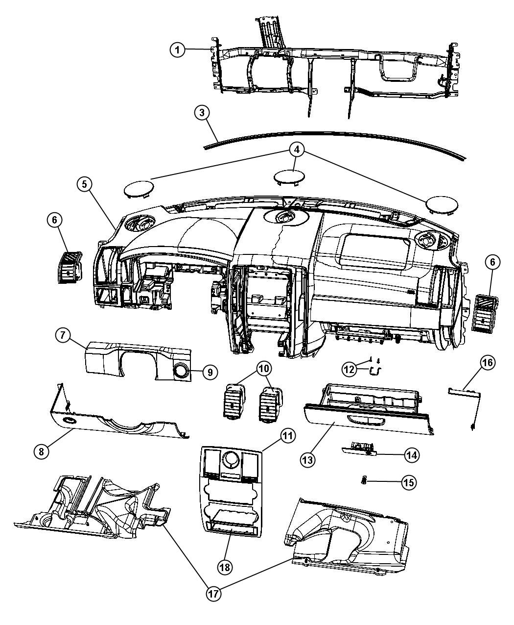 Diagram Instrument Panel - Chrysler. for your Chrysler 300  M