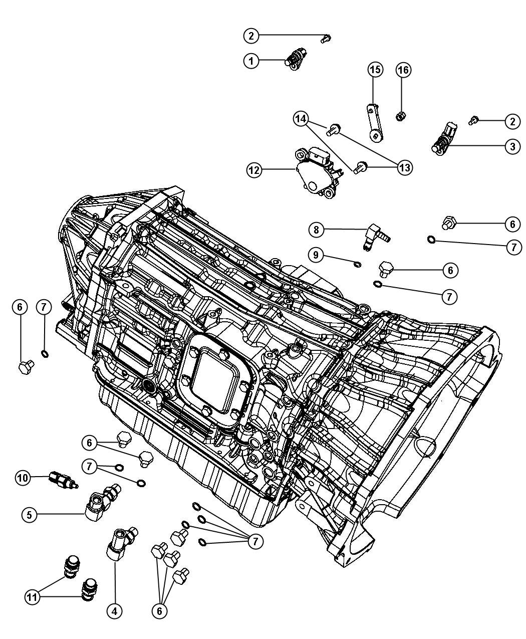 Diagram Sensors, Vents And Quick Connectors. for your Dodge Ram 5500  