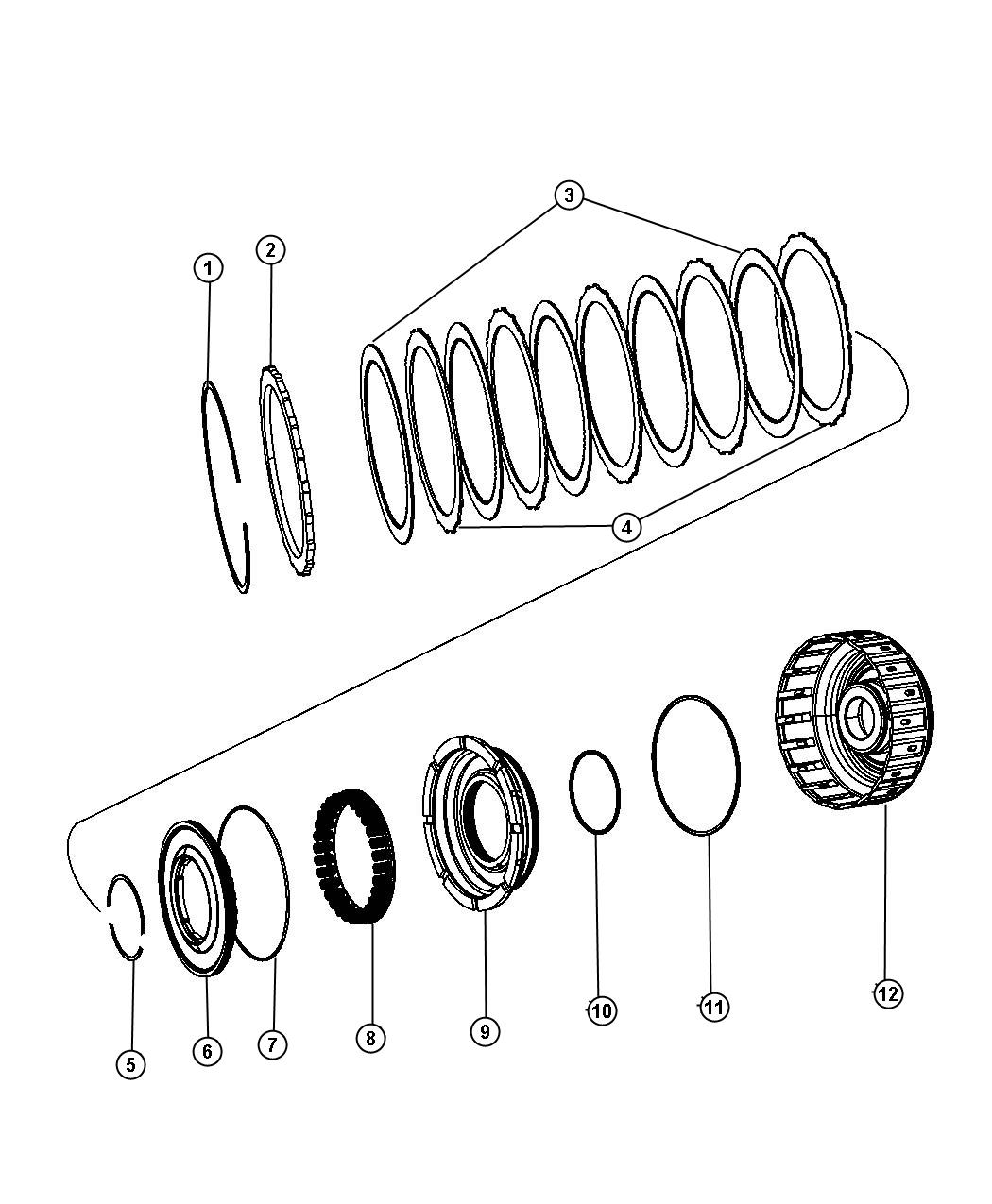 Diagram K3 Clutch Assembly. for your 2009 Dodge Ram 5500   