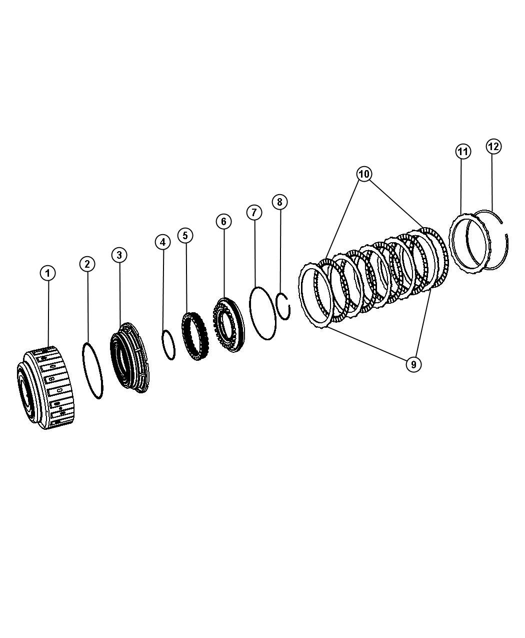 Diagram K2 Clutch Assembly. for your Dodge Ram 5500  