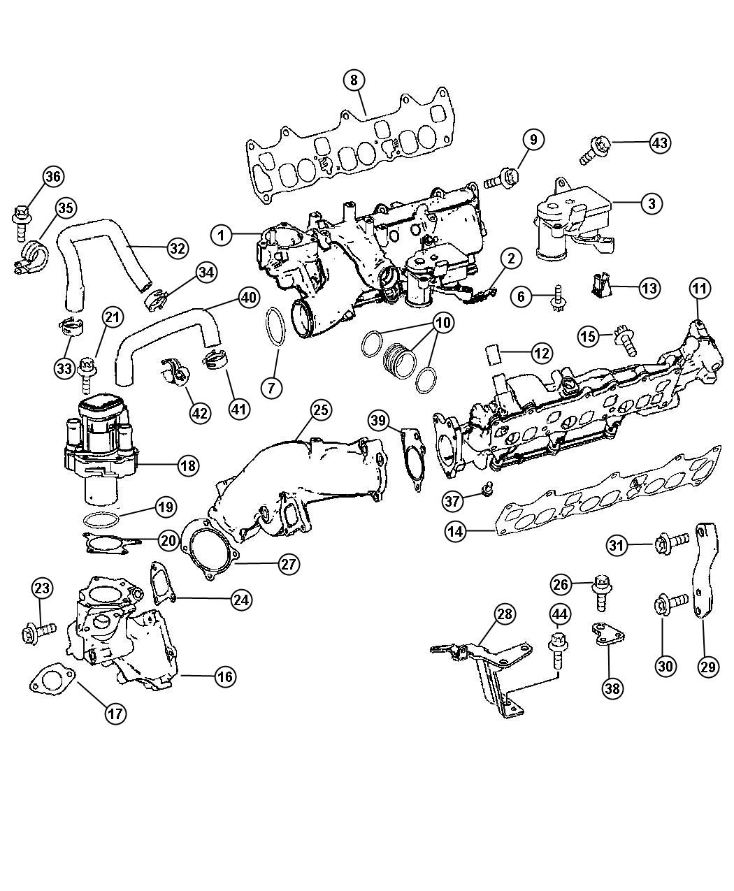 Diagram Throttle Body Control Motor [3.0L V6 Turbo Diesel Engine]. for your 2021 Dodge Charger   