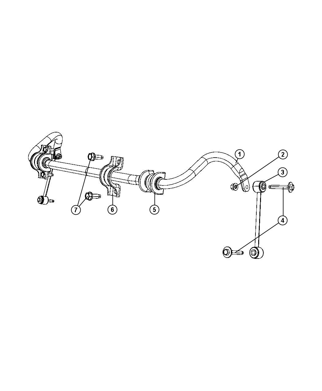 Full size assembly image of Stabilizer Bar,Front. (1/1)