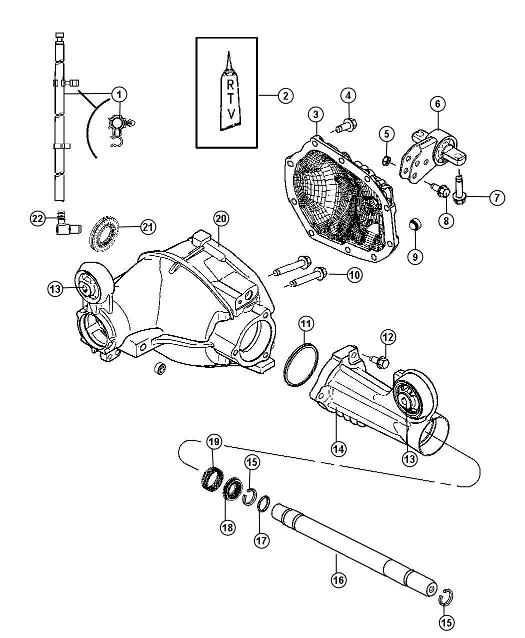 Diagram Housing and Vent. for your Jeep