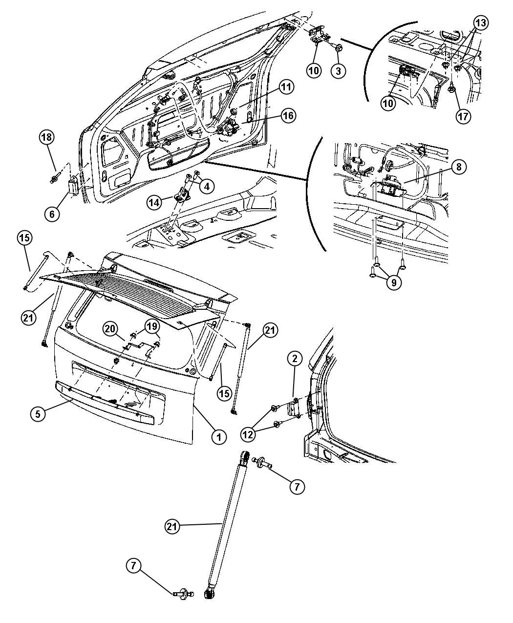 Liftgate. Diagram