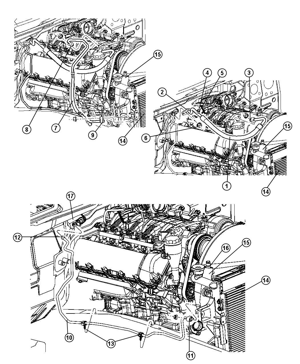 A/C Plumbing 3.7L [3.7L V6 Engine]. Diagram