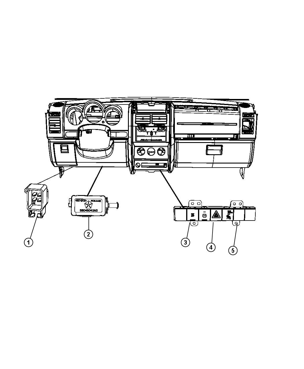 Diagram Switches Instrument Panel. for your Dodge