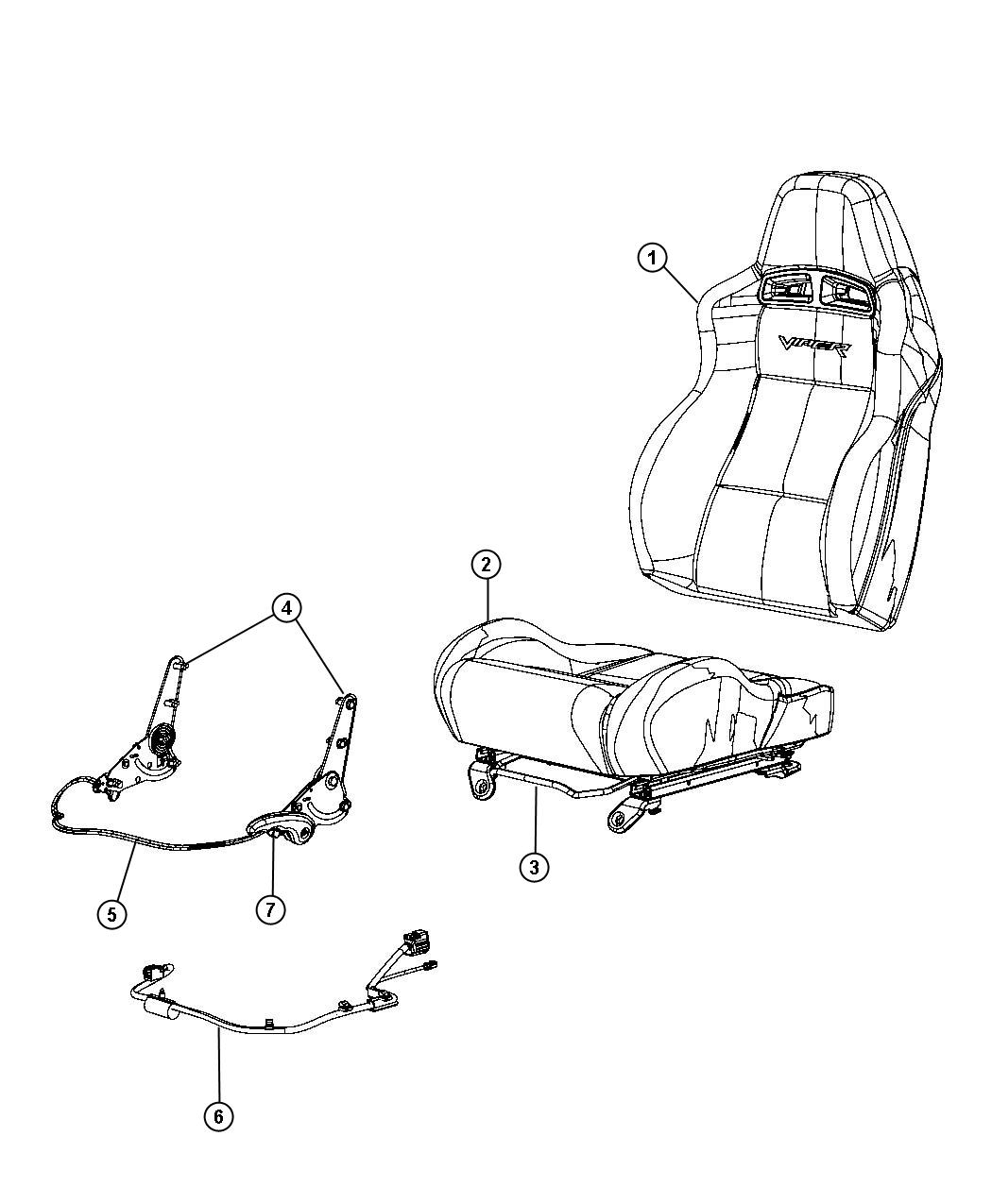 Front Seat - Bucket -Trim Code [CL]. Diagram