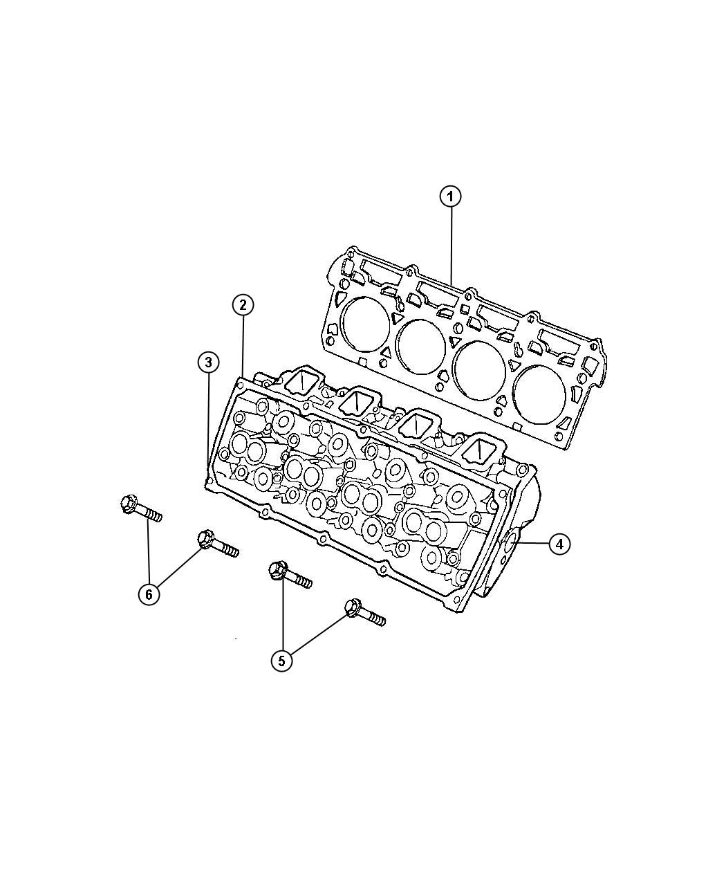 Cylinder Heads 6.1L [6.1L SRT HEMI V8 Engine]. Diagram