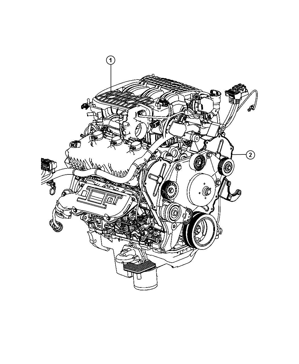 Diagram Engine Assembly And Service Long Block Engine 4.0L [4.0L V6 SOHC Engine]. for your 2010 Dodge NITRO   