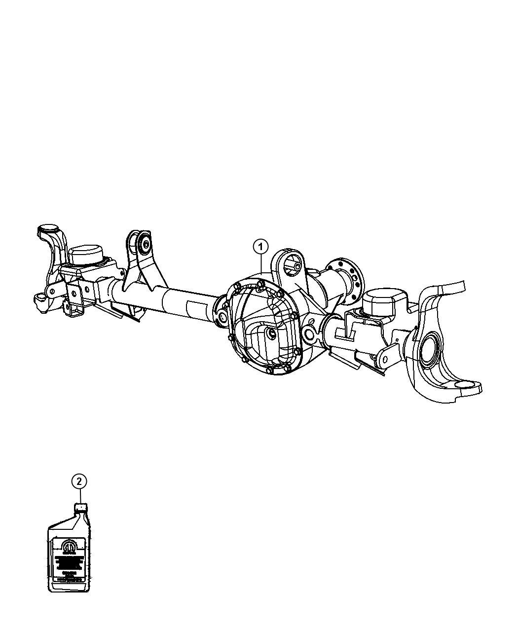 Diagram Axle Assembly. for your 1999 Jeep Grand Cherokee   