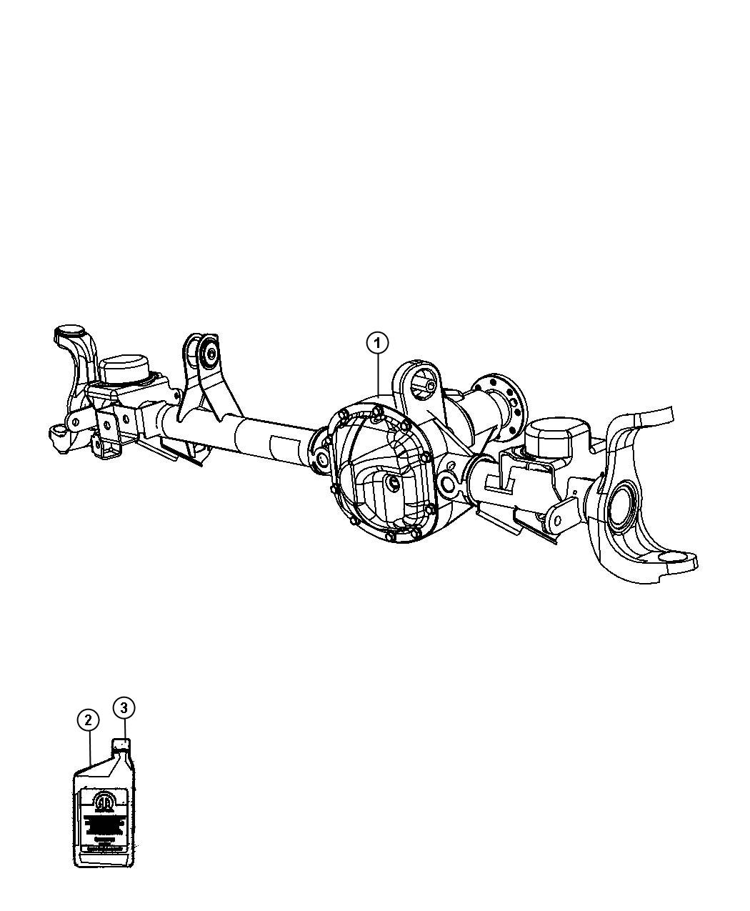 Diagram Axle Assembly. for your 1997 Dodge Dakota   