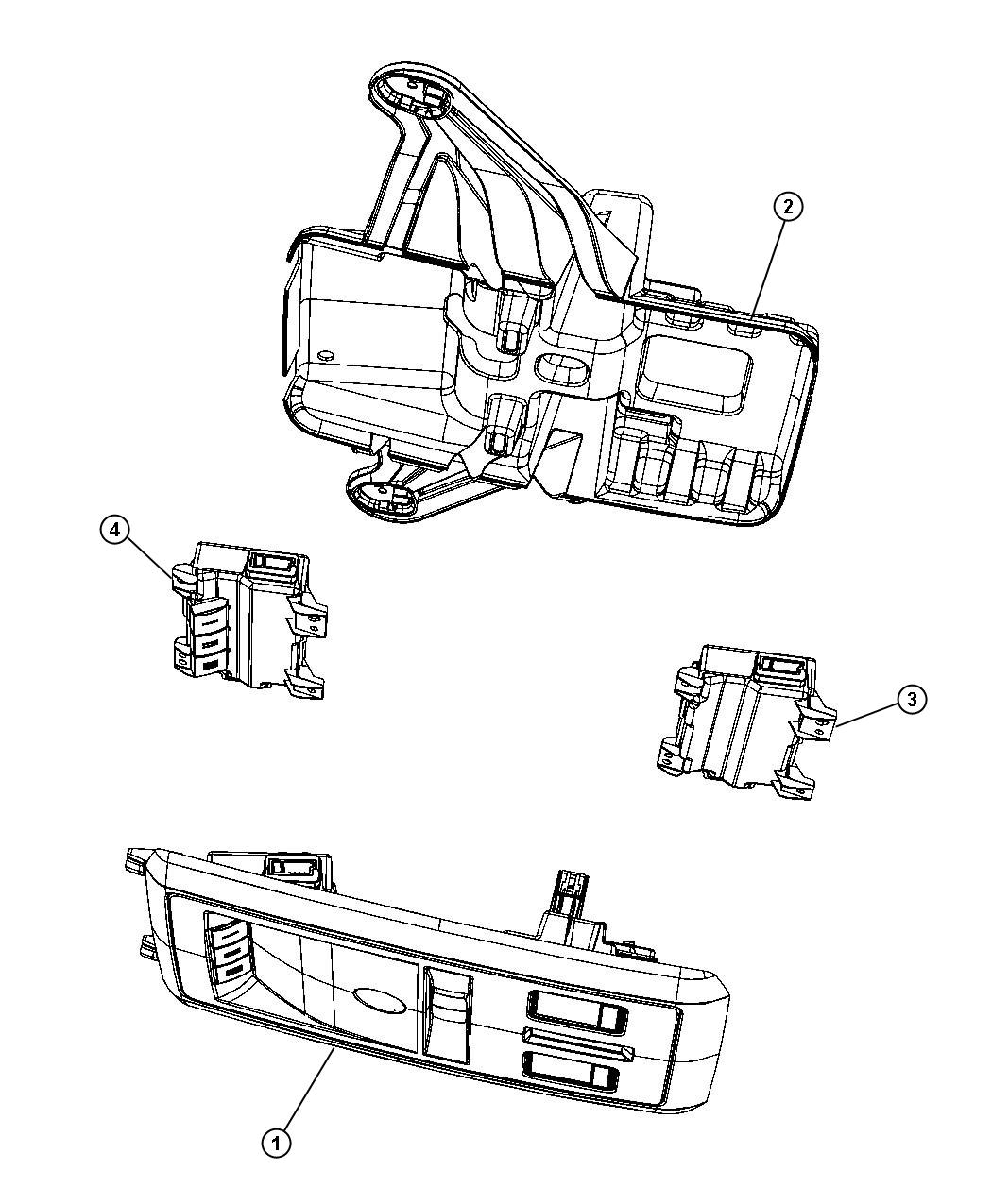 Diagram Overhead Console. for your 2013 Dodge