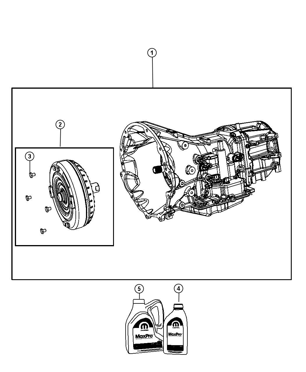 Diagram Transmission / Transaxle Assembly. for your Jeep