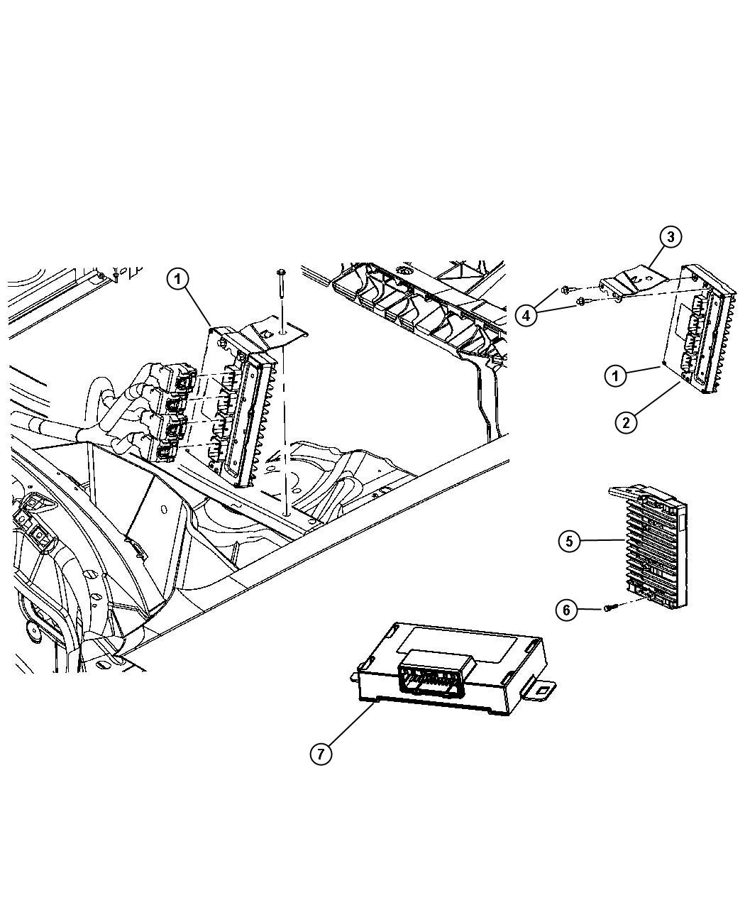 Modules Engine Compartment. Diagram