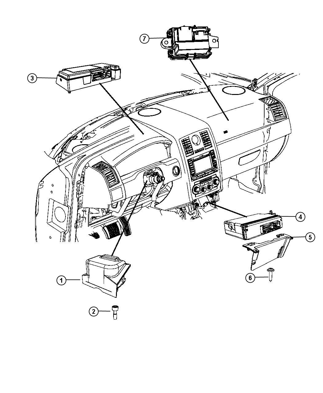 Diagram Modules Instrument Panel. for your Chrysler