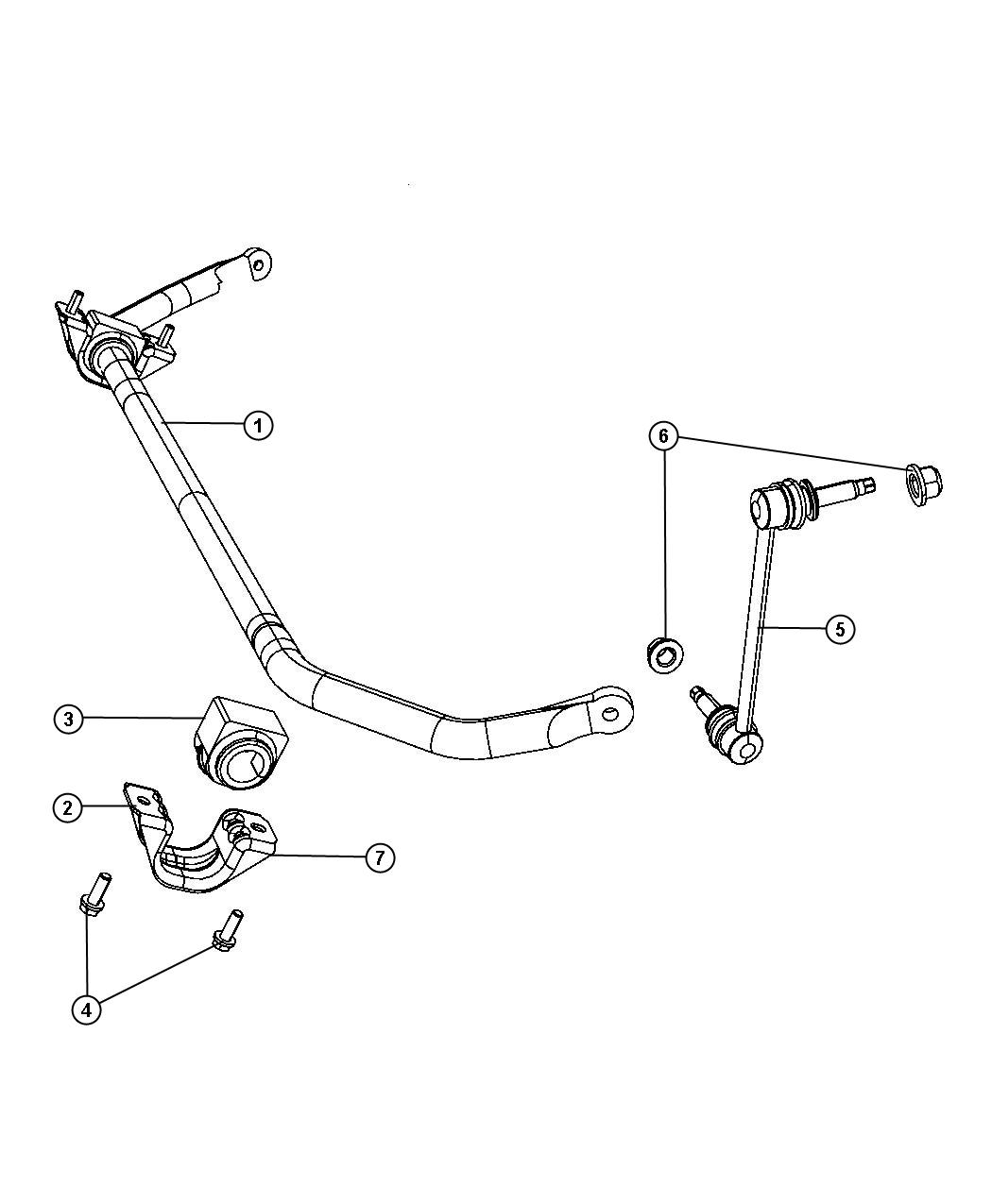 Diagram Stabilizer Bar, Front, [Super Track Pak]. for your 2013 Dodge Charger  SRT8 SUPERBEE 