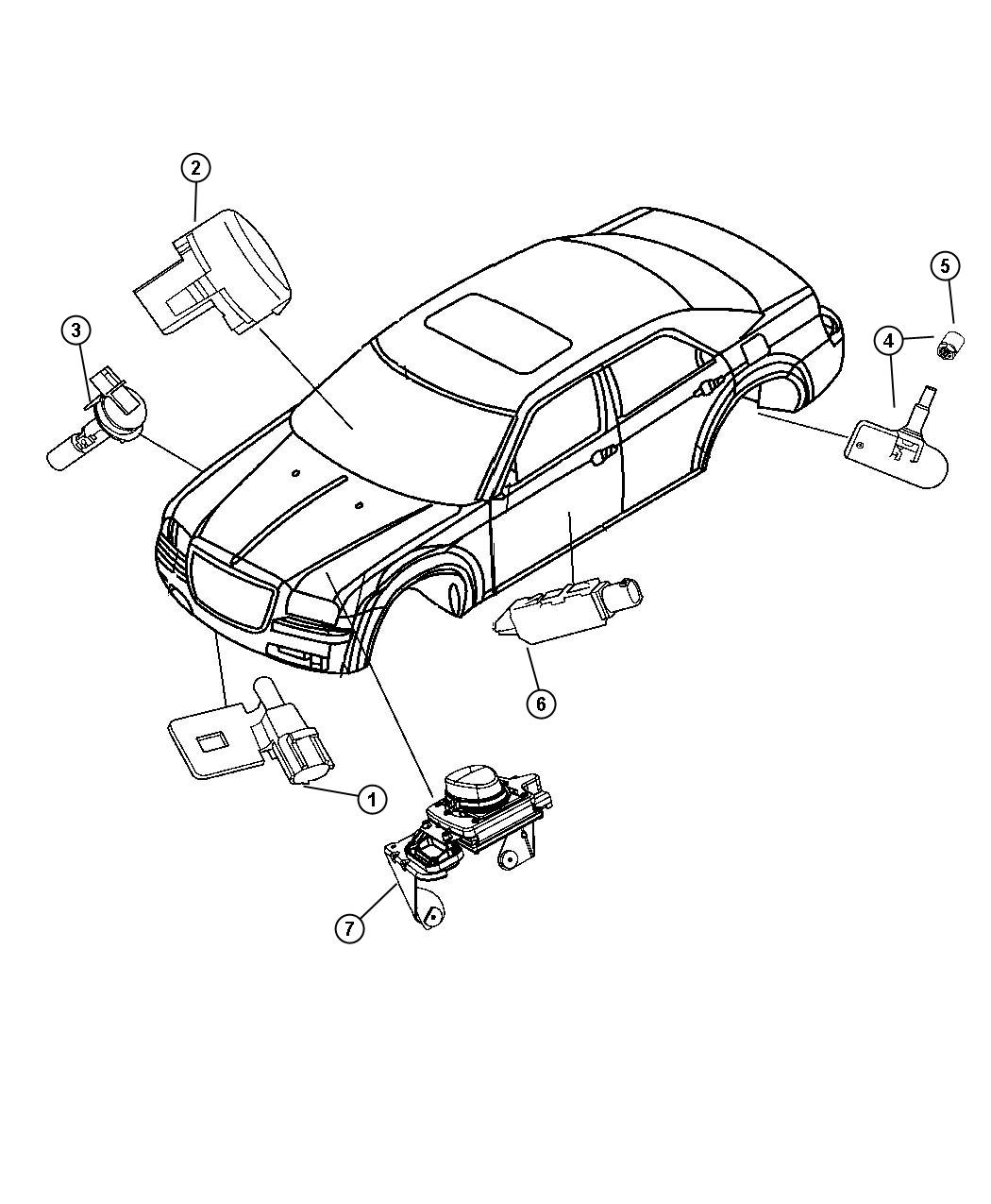 Diagram Sensors Body. for your Chrysler