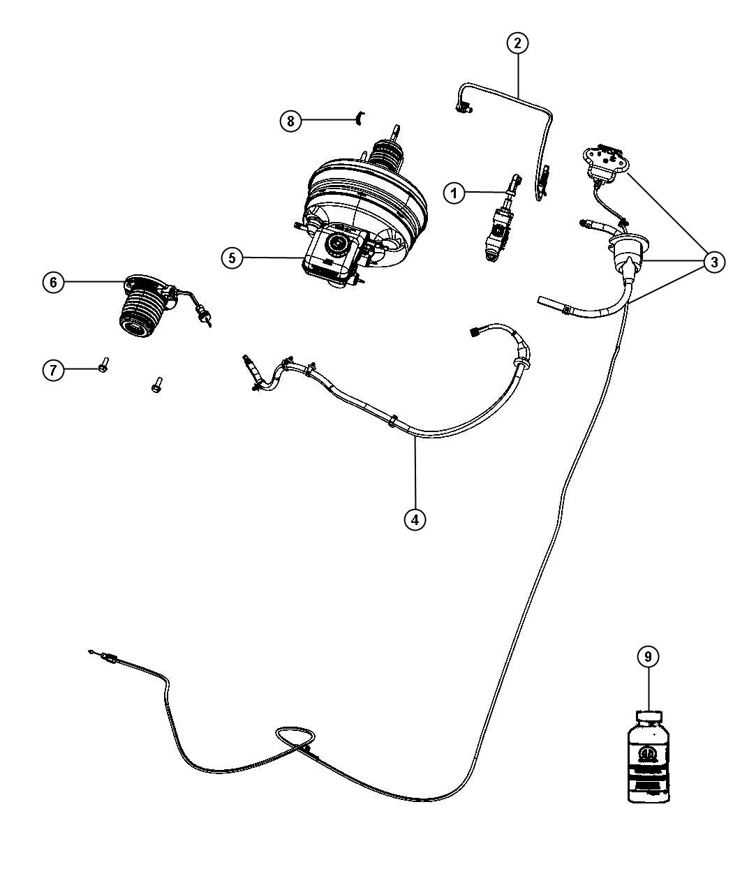 Controls, Hydraulic Clutch. Diagram