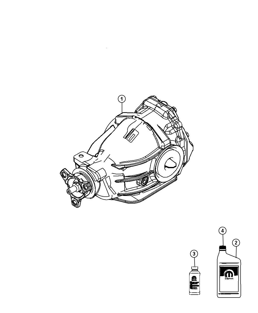 Diagram Axle Assembly, Rear. for your Dodge