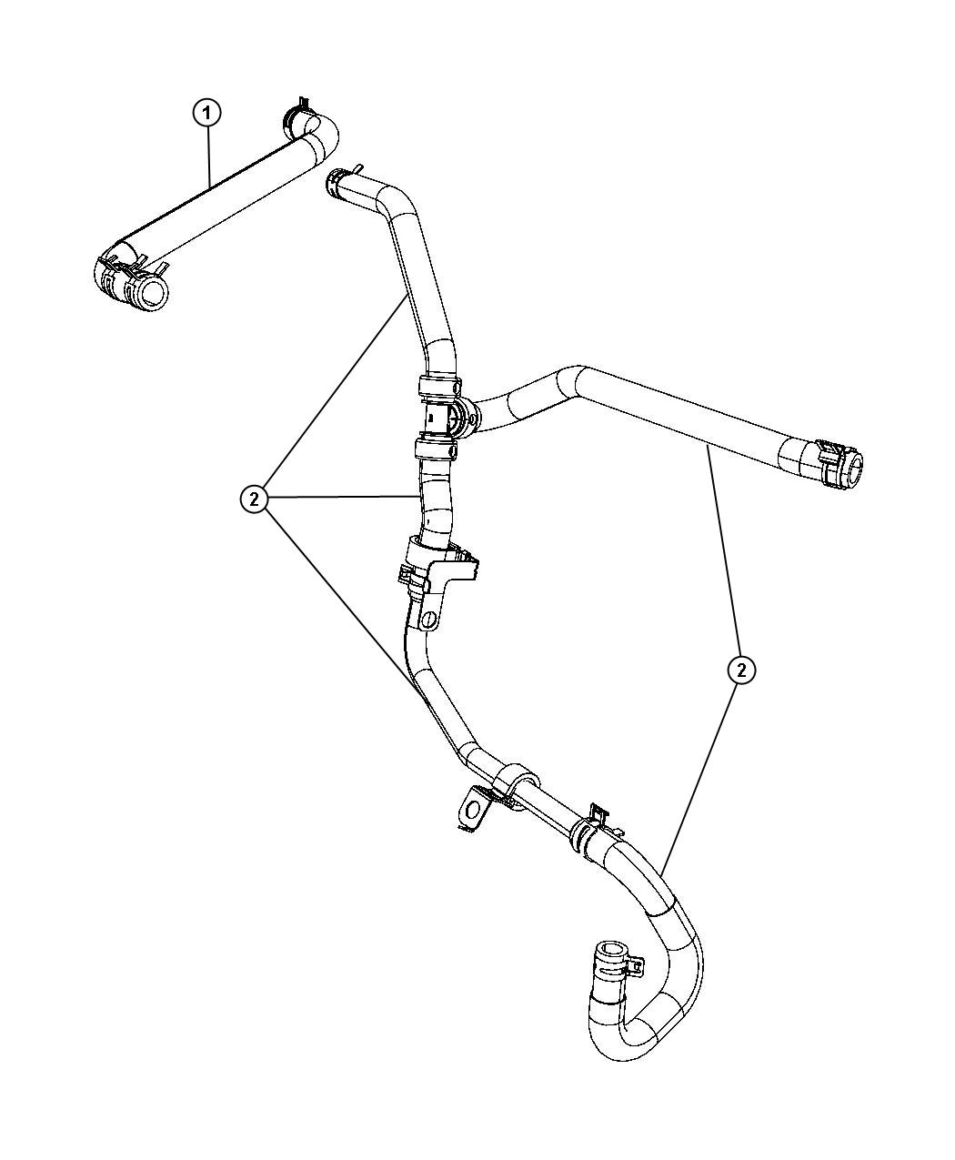 Diagram Heater Plumbing. for your 2013 Dodge Grand Caravan   