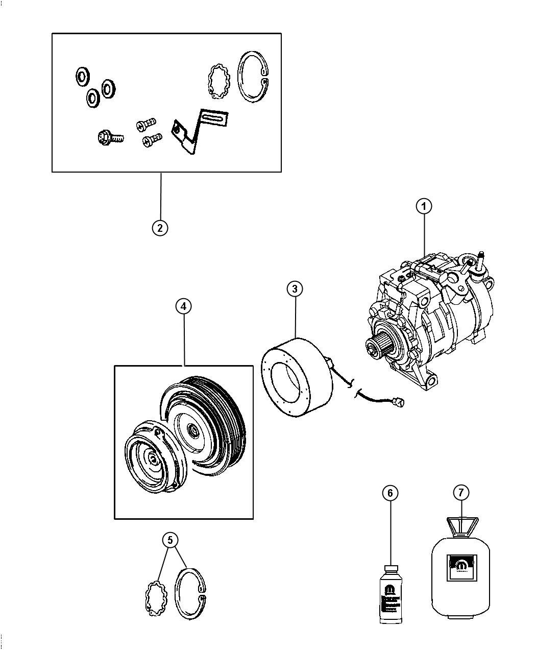 A/C Compressor. Diagram