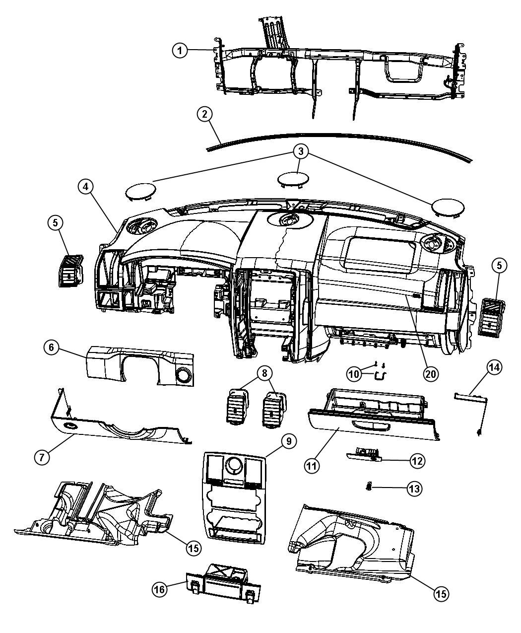 Diagram Instrument Panel Chrysler. for your Chrysler 300  M