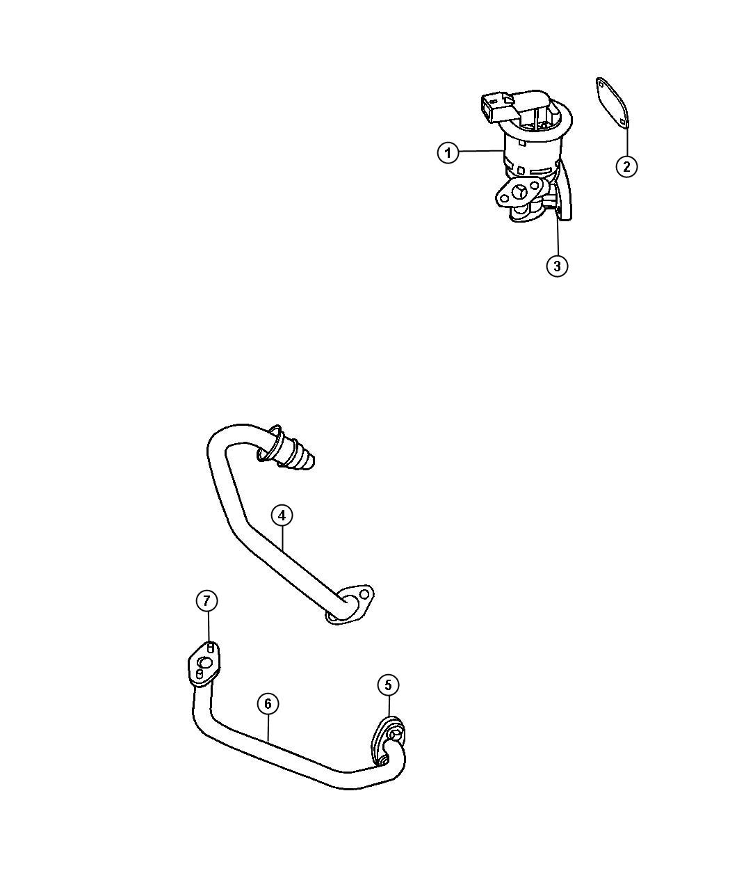 Diagram EGR Valve. for your 2019 Dodge Charger   