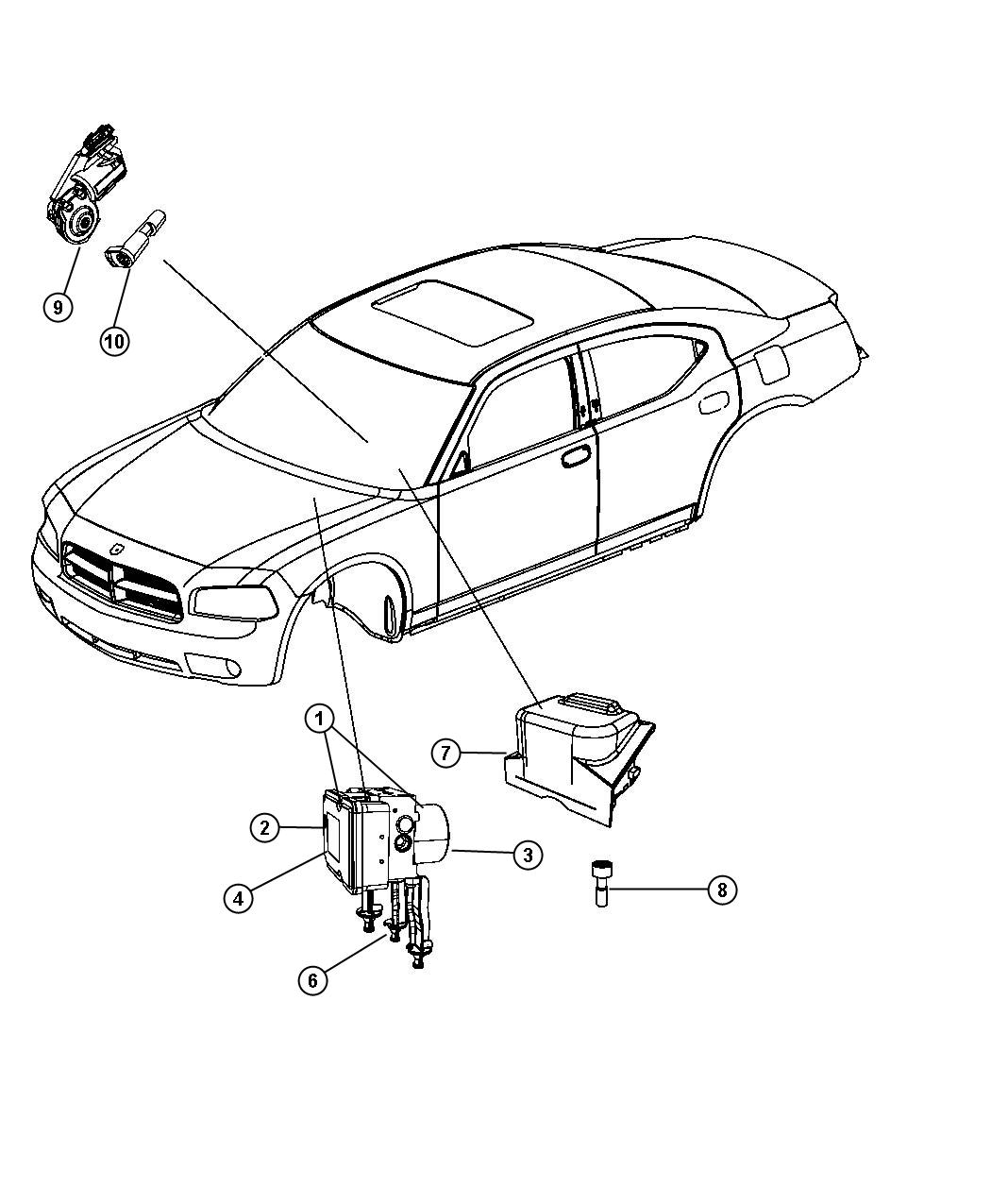 Diagram Modules Brakes, Suspension and Steering. for your Chrysler