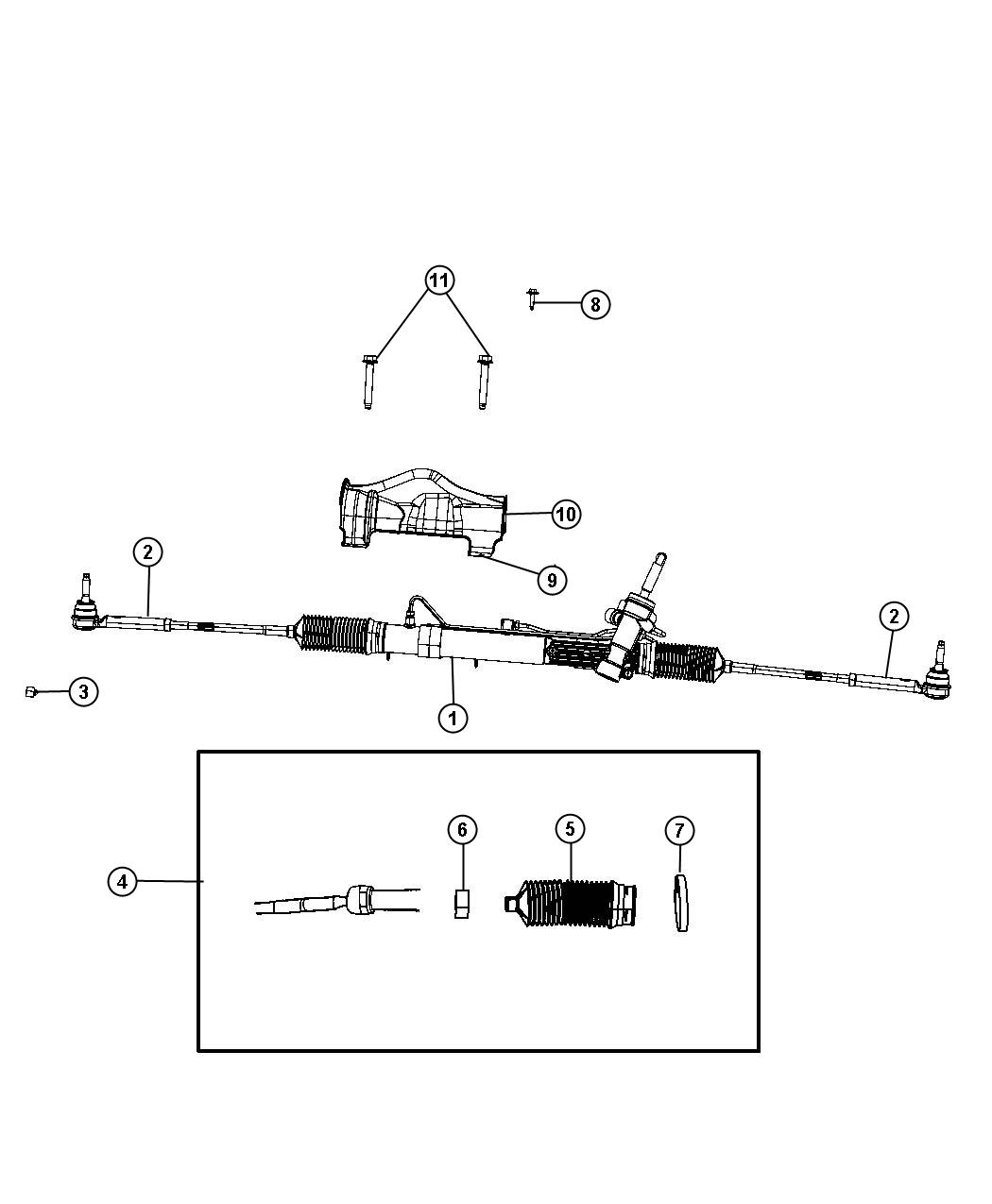 Diagram Gear Rack and Pinion. for your Chrysler