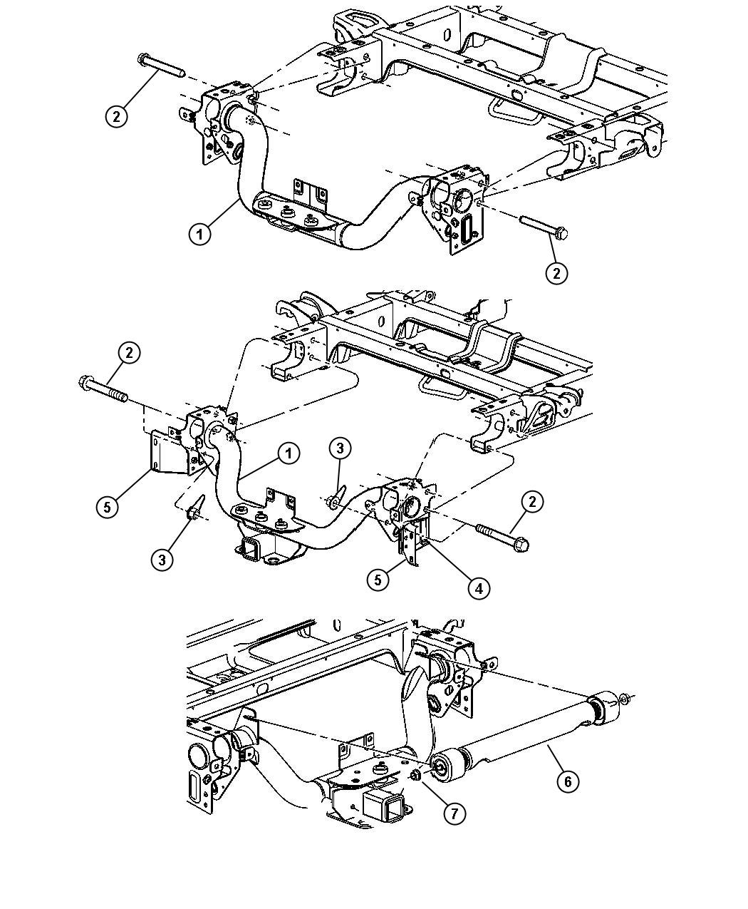 Diagram Tow Hooks and Hitches, Rear. for your 2020 Jeep Wrangler   