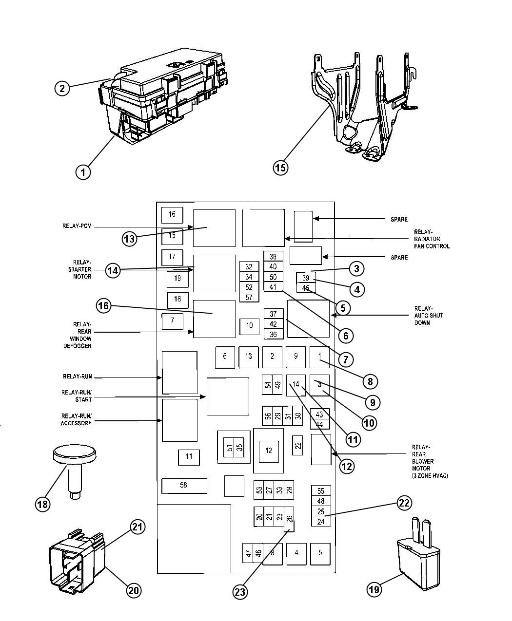 Diagram Power Distribution Center. for your Chrysler