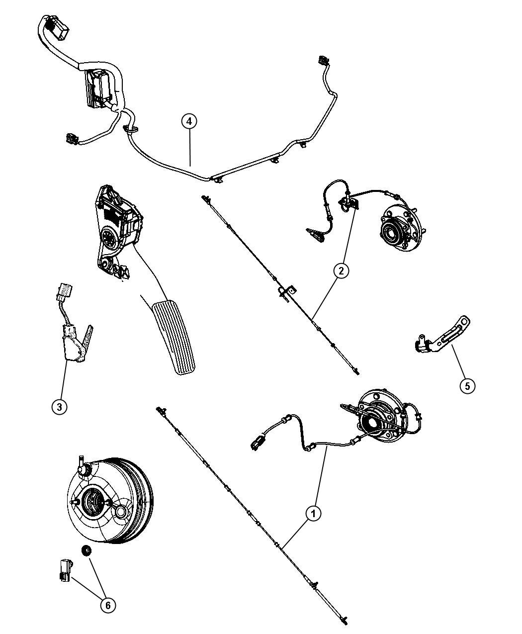 Sensors Brakes. Diagram