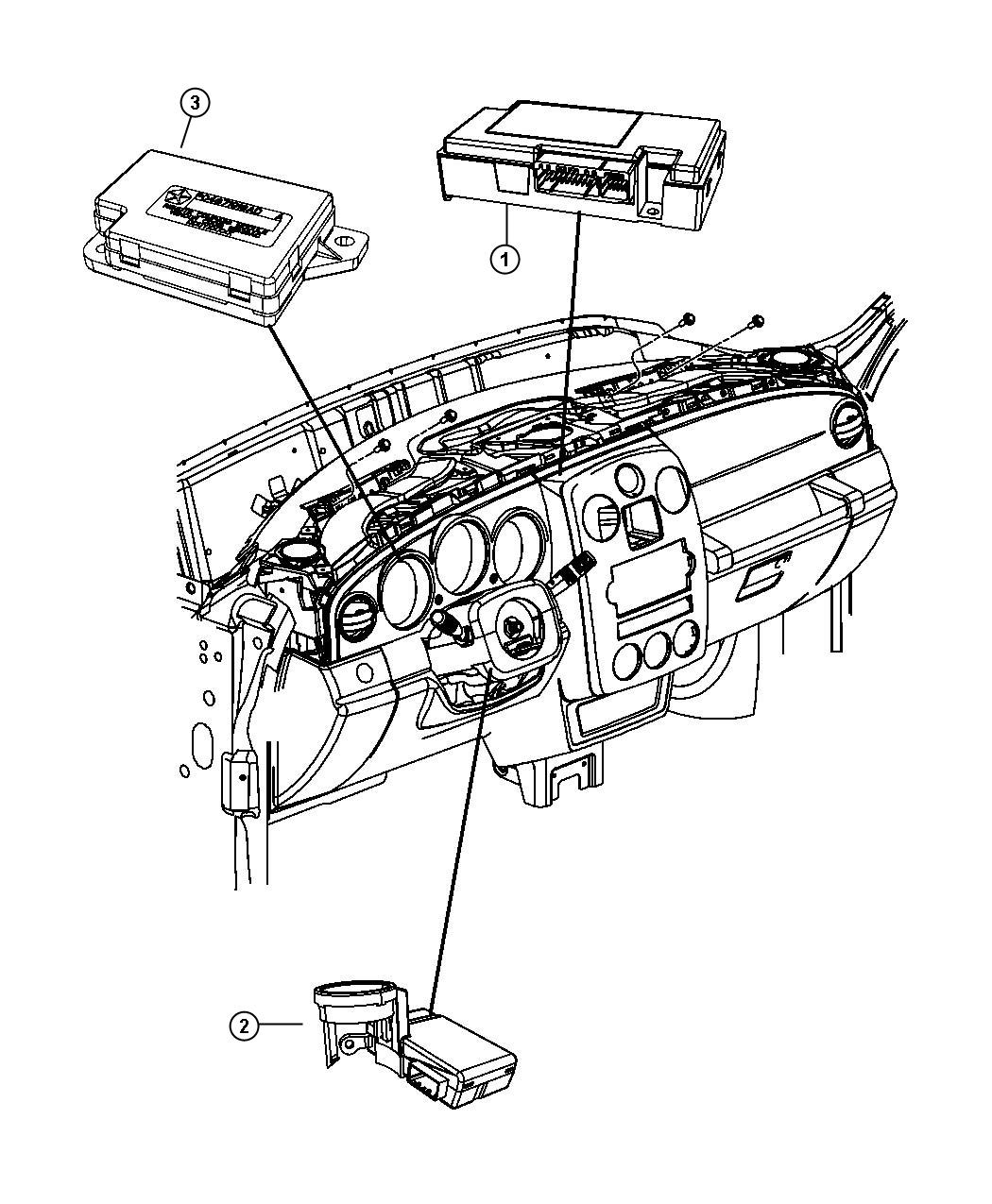 Diagram Modules Instrument Panel. for your 2002 Chrysler 300 M  