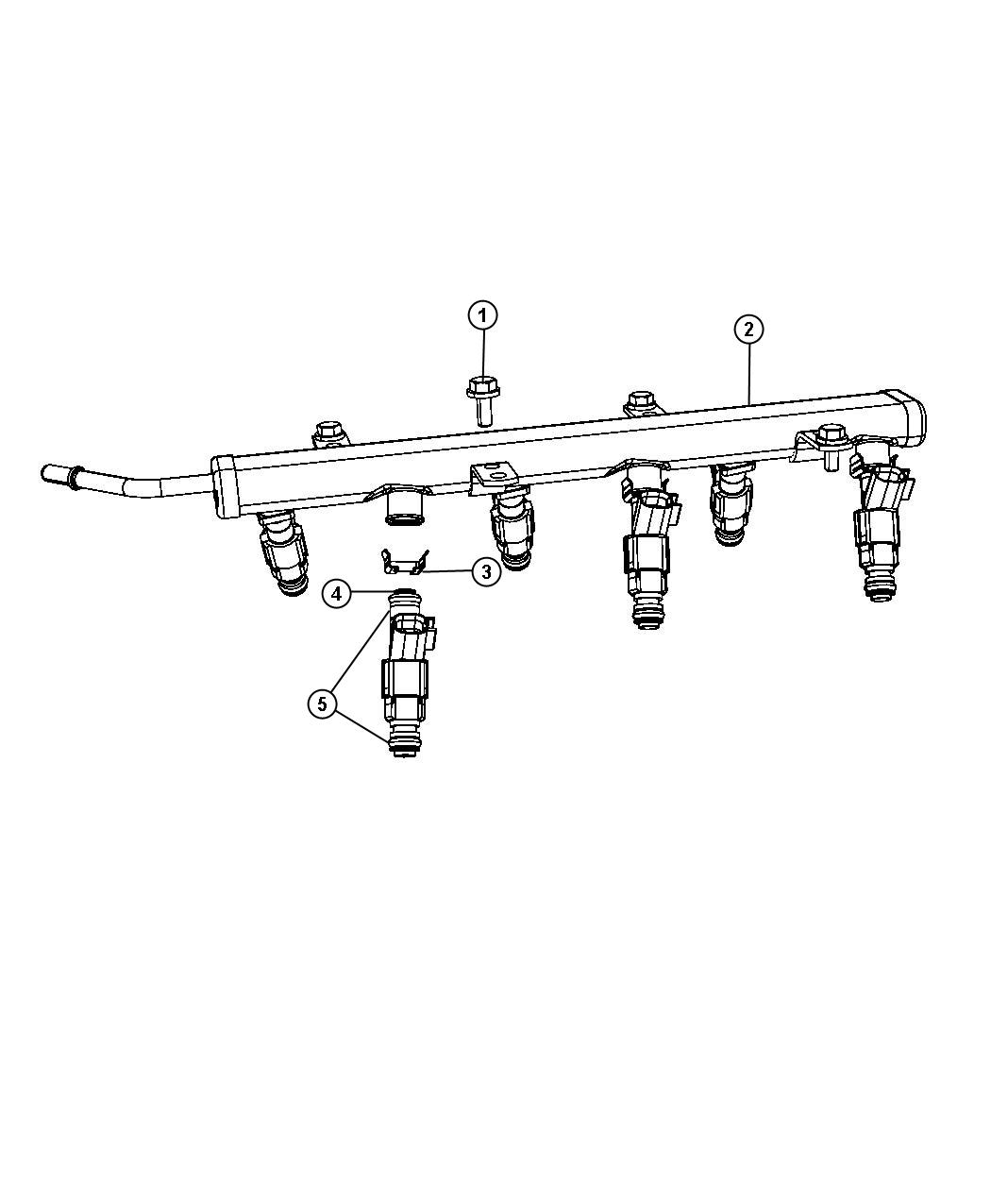 Diagram Fuel Rail. for your 2022 Jeep Wrangler   