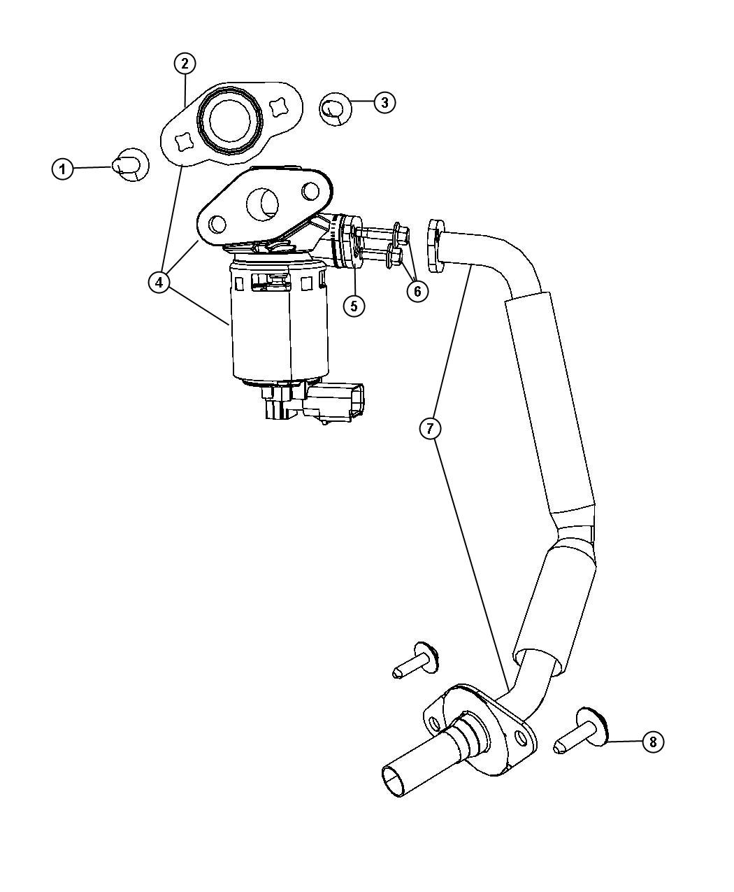 Diagram EGR Valve. for your 2019 Dodge Charger   