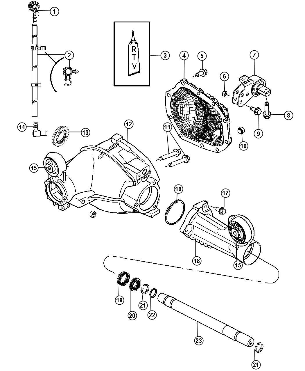 Diagram Housing and Vent. for your Jeep