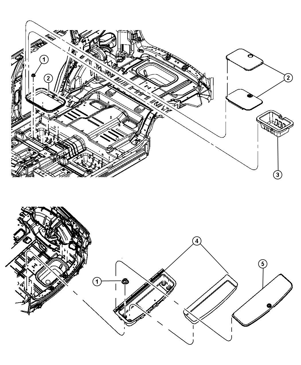 Diagram Cargo Organizer. for your 2010 Dodge Journey   