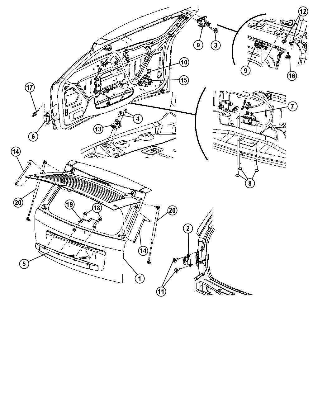 Liftgate. Diagram