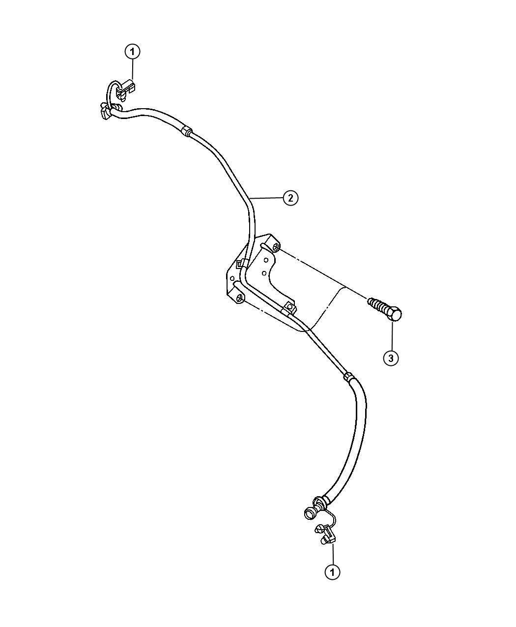 Diagram Fuel Lines, Front, 5.7L [5.7L HEMI VCT Engine] 6.7L [6.7L Cummins Turbo Diesel Engine]. for your 2004 Dodge SPRINTER   