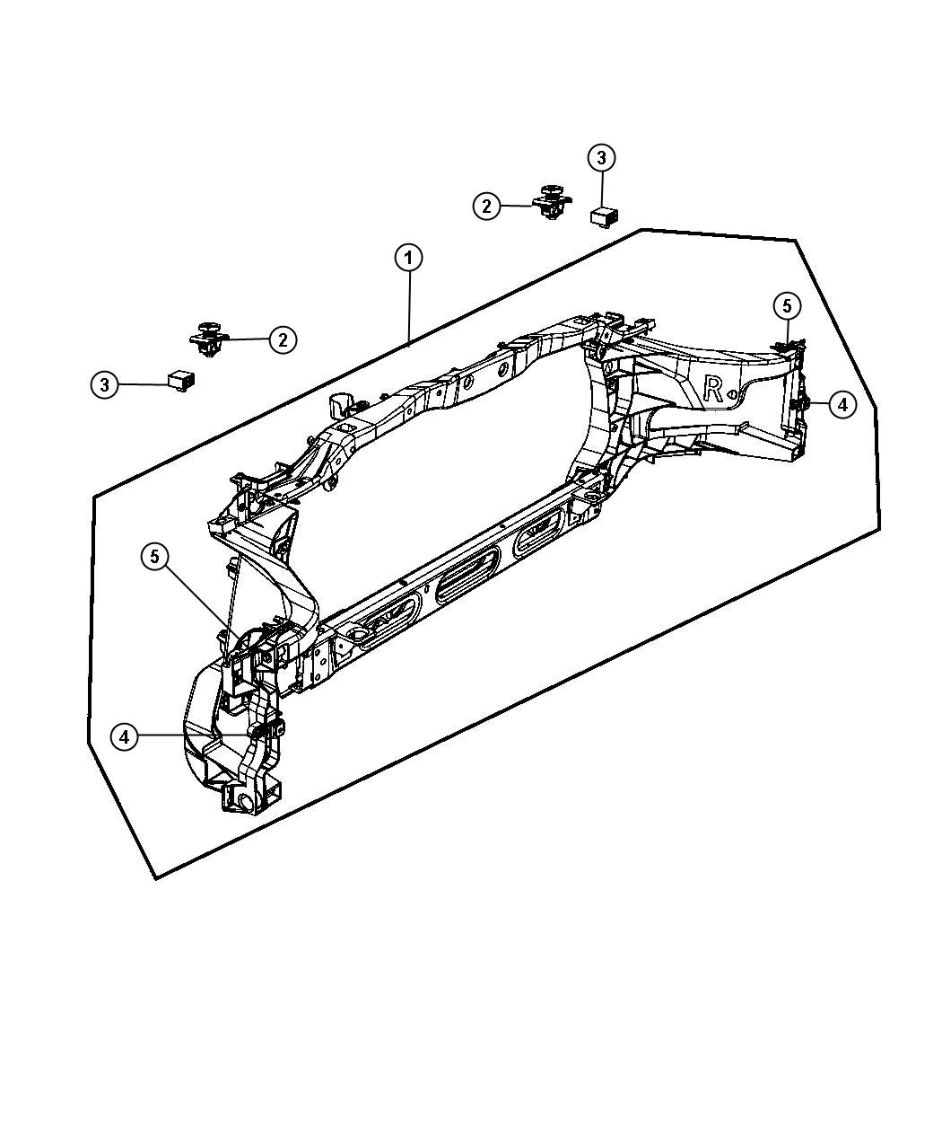 Radiator Support. Diagram