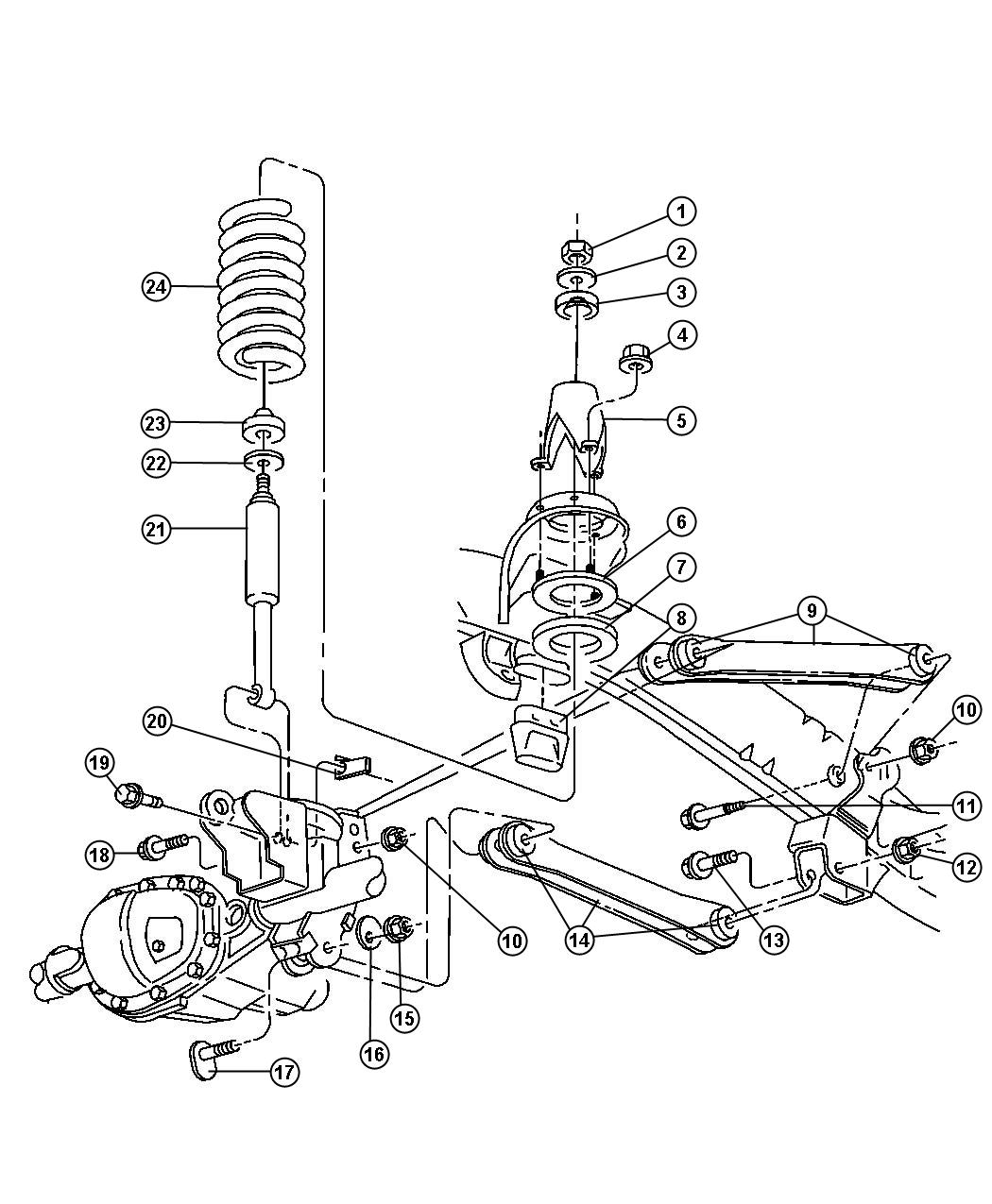 Diagram Suspension,Front,D2 8. for your Dodge Ram 3500  