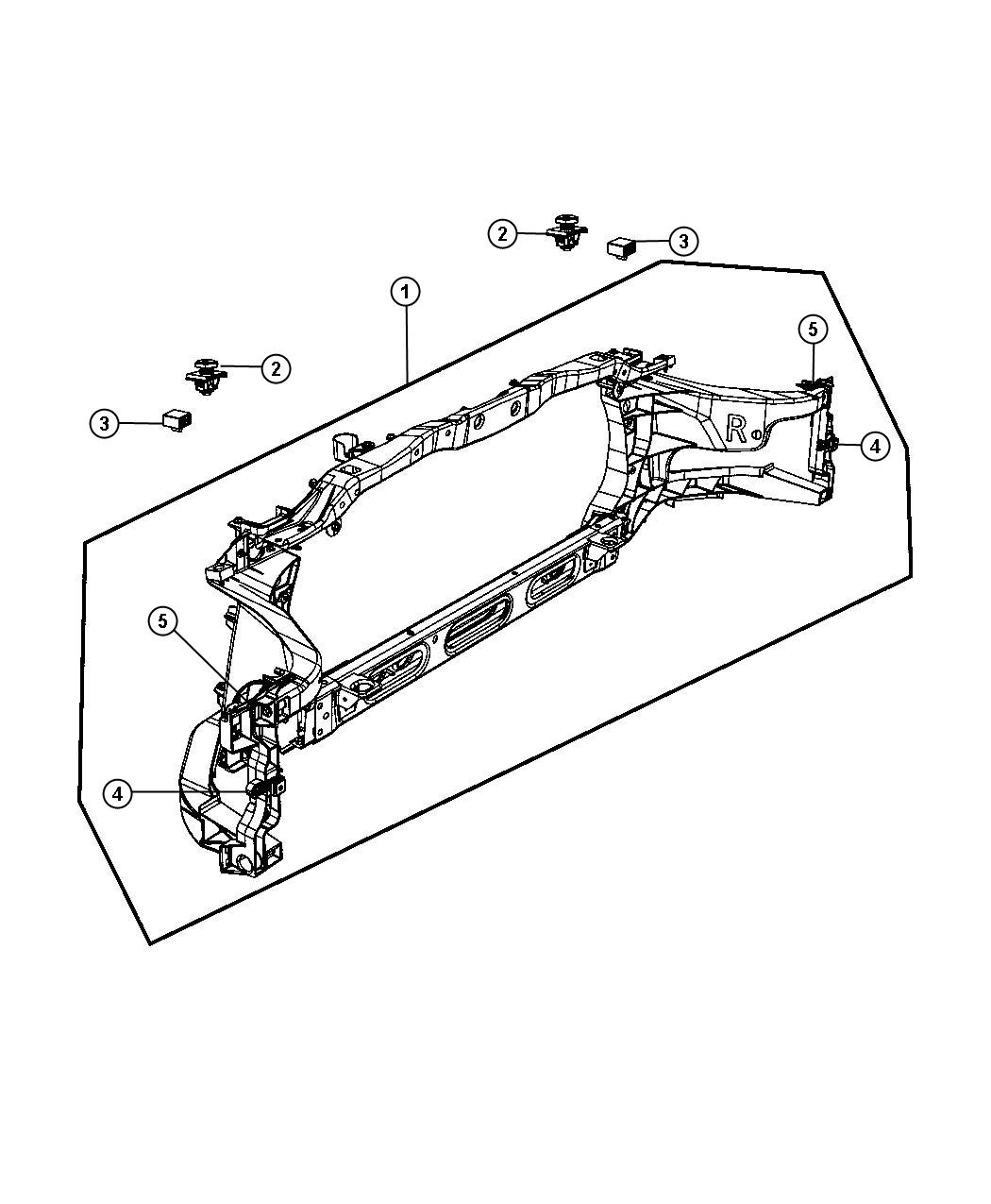 Radiator Support. Diagram